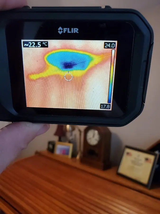 Thermal imaging inspection for water damage in Irving