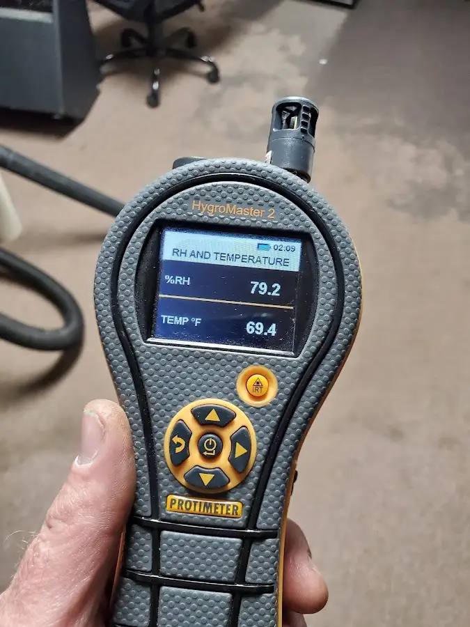 Moisture meter humidity assessment for Fire & Smoke Damage Restoration in Irving